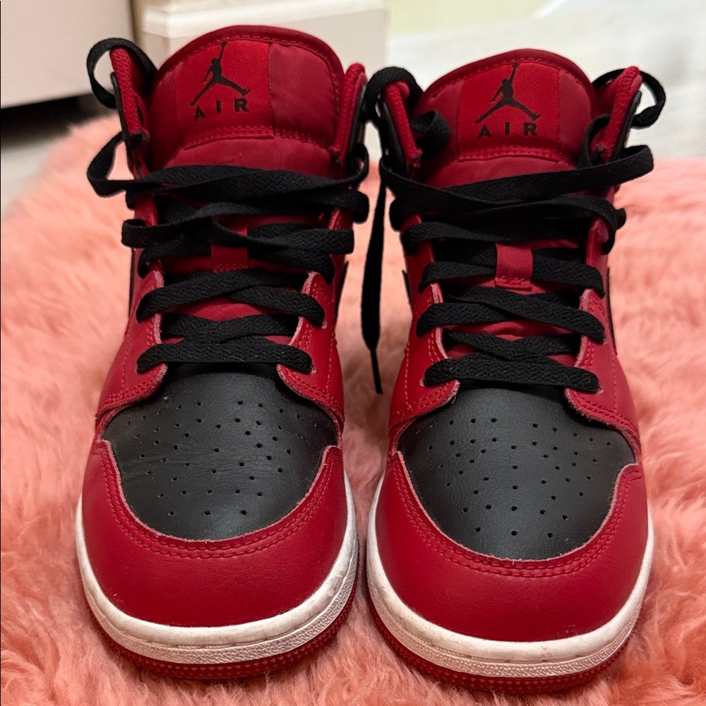 Nike Kids Red and Black Boots